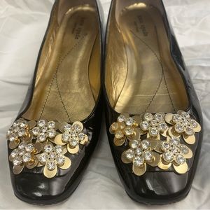 Kate Spade jeweled leather ballet flat - Size 9 US